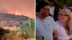 British Family's Harrowing Escape from Spanish Wildfire