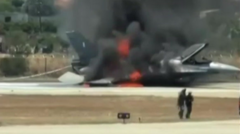 F-16 Fighter Jet Makes Emergency Landing at Zakynthos Airport